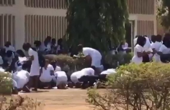 TRENDING VIDEO: UNN nursing students stand under the sun to write test