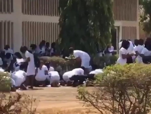 TRENDING VIDEO: UNN nursing students stand under the sun to write test