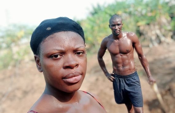 Nigerian couple trend for spending Valentine's Day on their farm