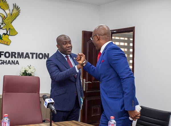 Kayode Akintemi, Ignite media MD, meets Ghana's minister to 'promote pan-African agenda'