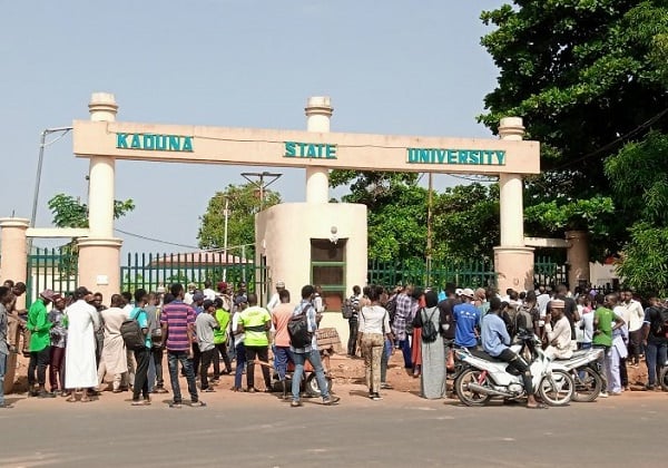 Fee increase: Kaduna varsity denies shutting gates as students stage protest