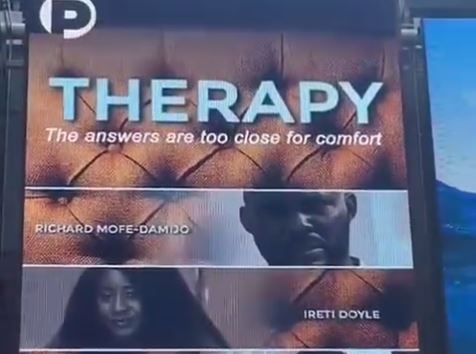 'Therapy', RMD, Ireti Doyle-featured film, debuts on Times Square’s billboard in New York