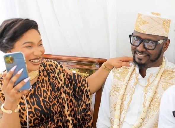 SPOTTED: Tonto Dikeh attends son's graduation with new lover