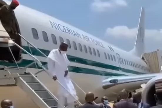 Buhari, Osinbajo arrive Kano for Yusuf's wedding