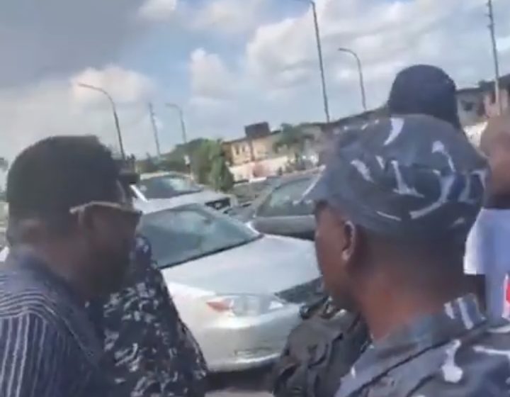 VIDEO: 'Return his money' -- Mr Macaroni confronts police as man alleges extortion