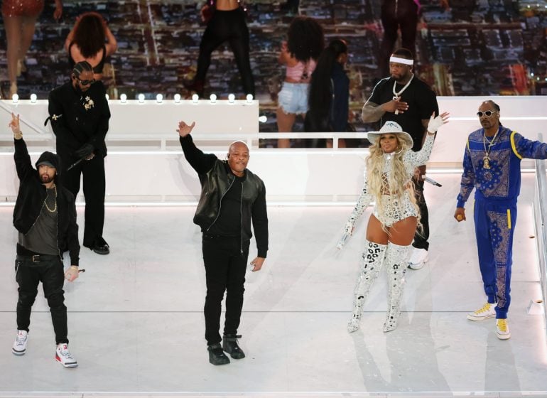 VIDEO: Dr Dre, Eminem, 50 Cent dazzle fans at Super Bowl halftime show