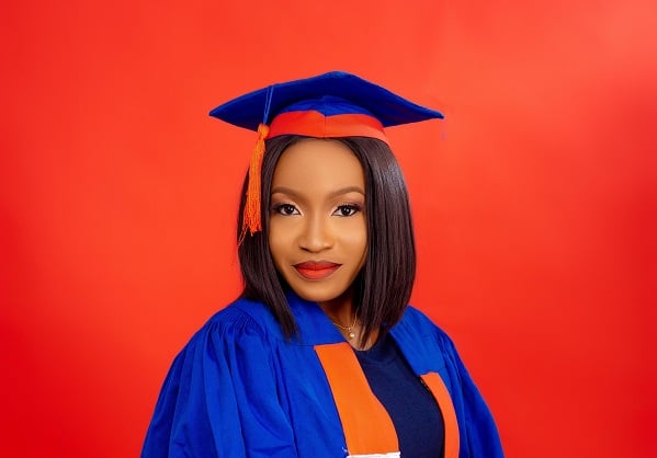 This is Cynthia Okafor -- UI's best-graduating student in Pharmacy