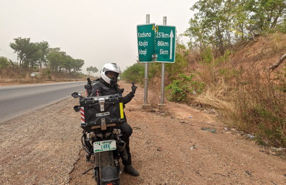 Meet Omolara, the female tourist who rode from Lagos to Abuja on bike