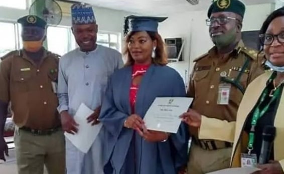 Female inmate named NOUN's best graduating student in conflict resolution