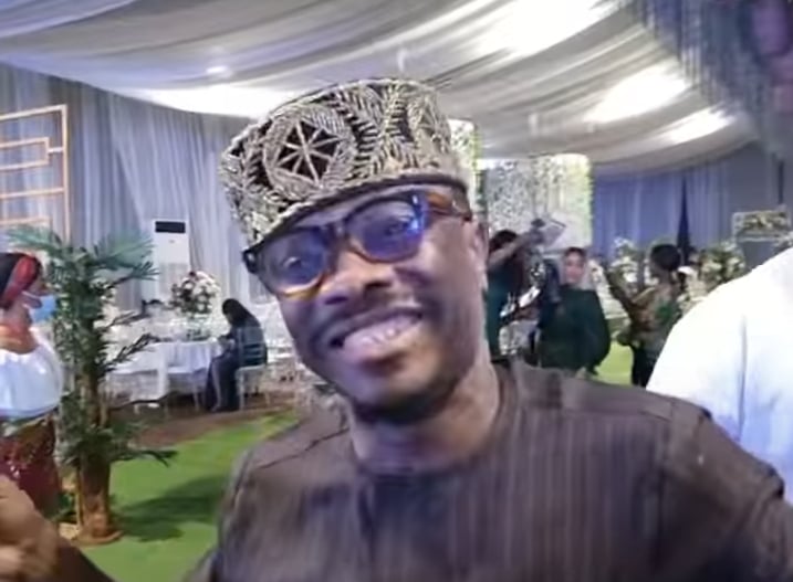 VIDEO: Amid ill-health rumour, Julius Agwu graces Rita Dominic's wedding