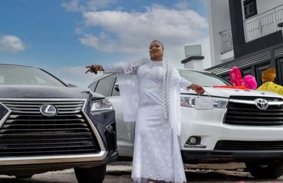Actress Laide Bakare flaunts newly acquired luxury cars