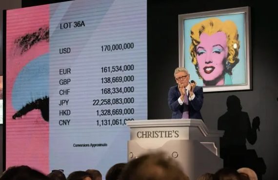 Iconic painting of Marilyn Monroe sells for record-breaking $195m