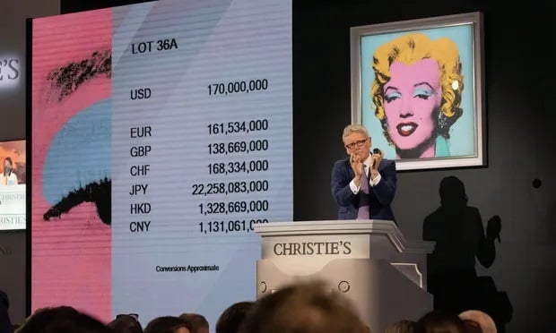 Iconic painting of Marilyn Monroe sells for record-breaking $195m
