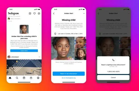 Instagram launches feature to help find missing children