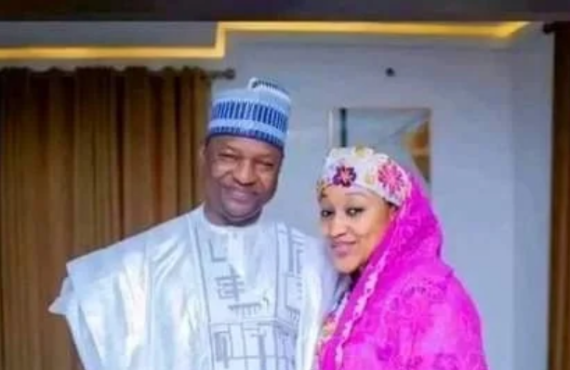 Photos of Malami and his new wife Hadiza Buhari
