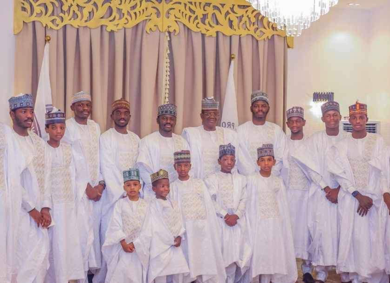 PHOTOS: Matawalle trends over shoot with 'his 30 children'