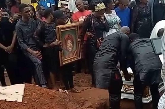 VIDEO: Tears as Ada Ameh is buried in Benue