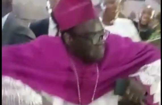 VIDEO: Bishop Kukah dances to ‘Buga’ on 70th birthday