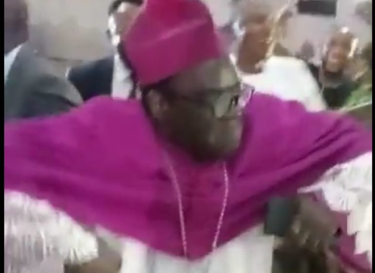 VIDEO: Bishop Kukah dances to ‘Buga’ on 70th birthday