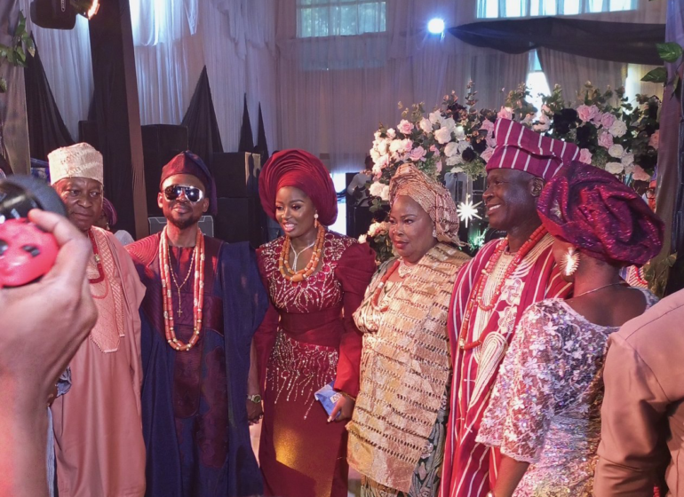 PHOTOS: Pamilerin, Dipo Awojide attend Omojuwa's weds in Ekiti