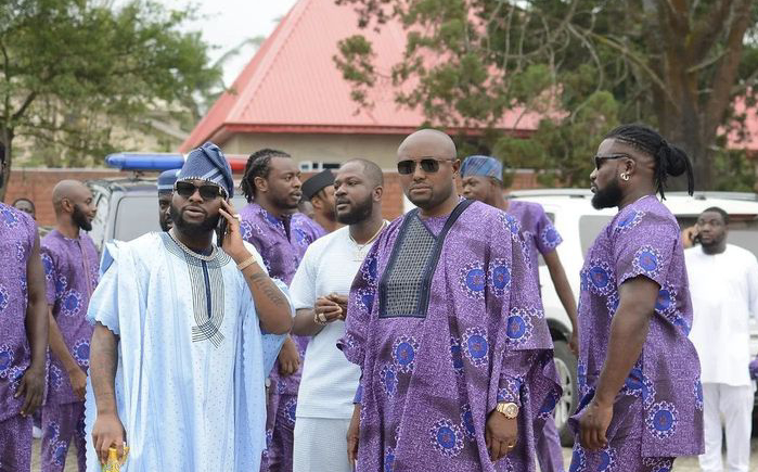 Davido makes first public appearance after son's death at Adeleke's inauguration