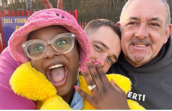 Ater engagement, DJ Cuppy meets fiance's dad