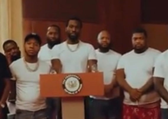 Meek Mill under fire for shooting music video at office of Ghana's president