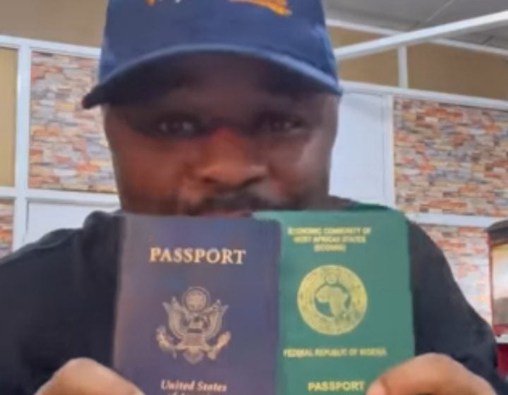 'My wife should take care of our kids... I might not return to Nigeria' -- actor Osinachi Dike flaunts US passport