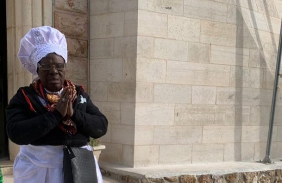 VIDEO: Mama Rainbow prays for Nigeria in Jerusalem