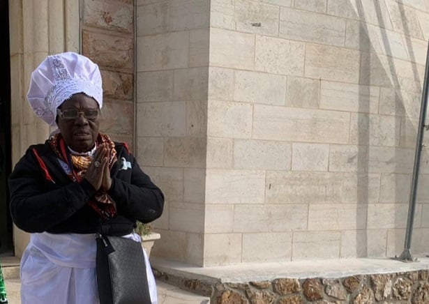 VIDEO: Mama Rainbow prays for Nigeria in Jerusalem