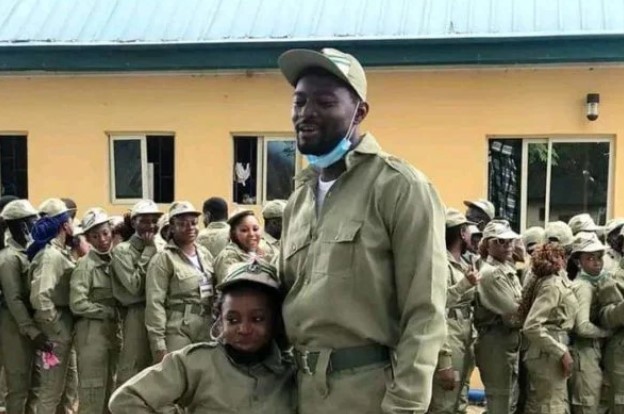 Tall NYSC member famed for flirting with small-boned lady denies they're dating