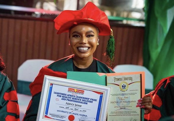 Nancy Isime bags honorary doctorate degree from US varsity