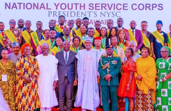 NYSC at 50: Buhari grants 65 ex-corps members employment, scholarships