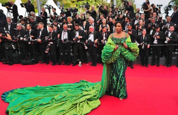 PHOTOS: Chika Ike dazzles in green at Cannes Film Festival