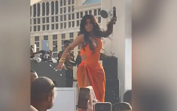 VIDEO: Cardi B throws mic at concertgoer who tossed drink at her onstage