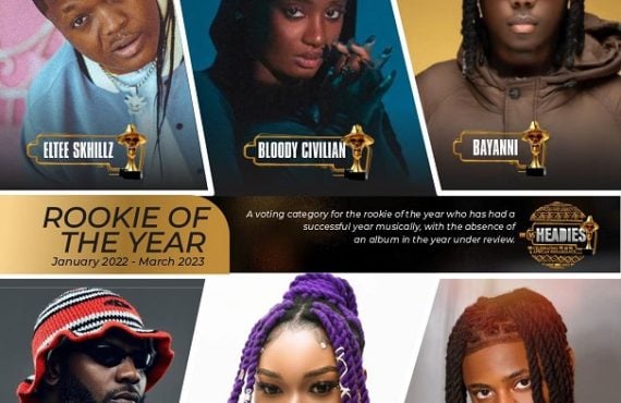 16th Headies: Bayanni, Odumodublvck battle for 'Rookie of the Year' category