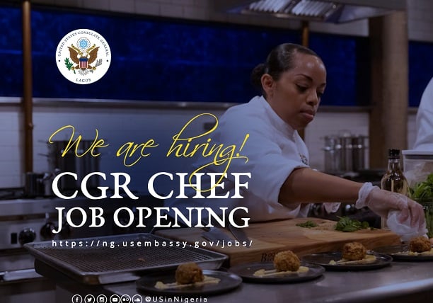 APPLY: US consulate seeks to employ chef, manager in Lagos