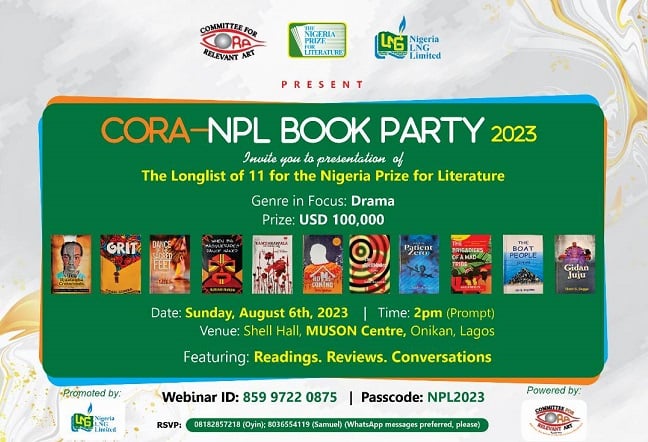 CORA to engage writers, readers in book party Aug 6