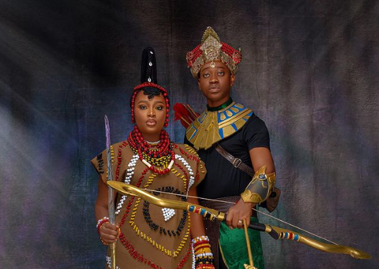 PHOTOS: Celebs turn up in Afrocentric style for 'Jagun Jagun' premiere