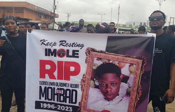 Agege, Akure youths demand justice for Mohbad as protests hit more cities