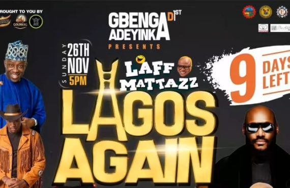 2Baba, Alibaba to perform at Gbenga Adeyinka’s Laffmattazz in Lagos