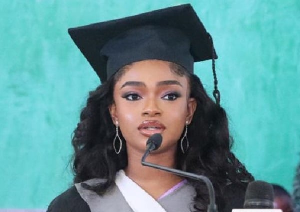 20-year-old lady overall best at Baze University with 3.81 CGPA