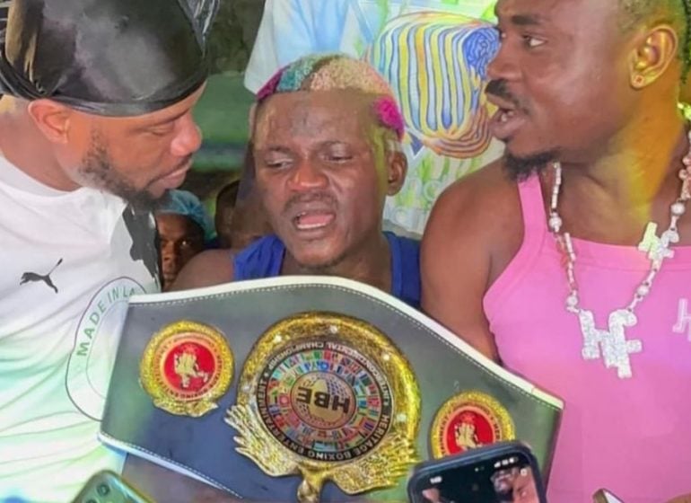Portable beats Charles Okocha in celebrity boxing match