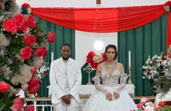 WATCH: Videos from BBNaija’s Omashola wedding in Lagos