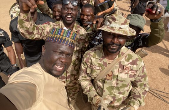 Seyi Law spends Christmas with soldiers in Maiduguri, laments budget for military