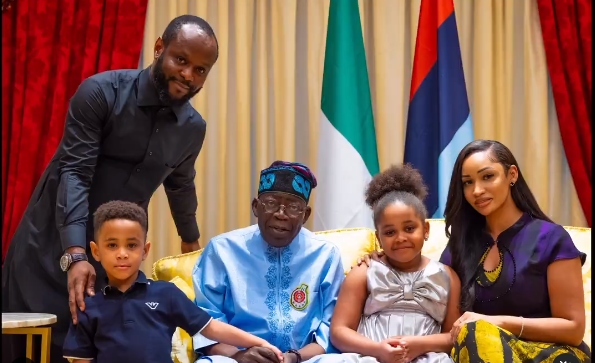 PHOTOS: Tinubu spends Christmas holiday with grandchildren in Lagos