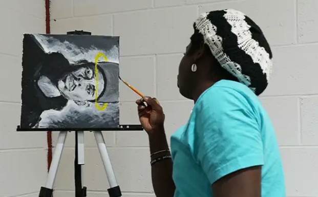 Nigerian student who painted for 100 hours certified as new world record holder