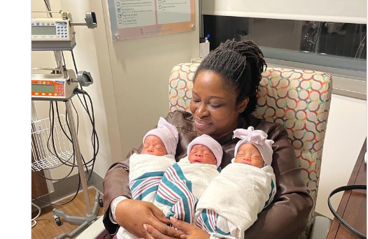 Nigerian couple welcomes triplets after six years of marriage