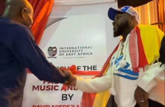 Davido launches music and arts faculty in Ugandan varsity