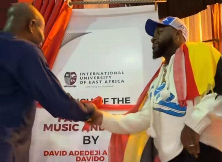 Davido launches music and arts faculty in Ugandan varsity